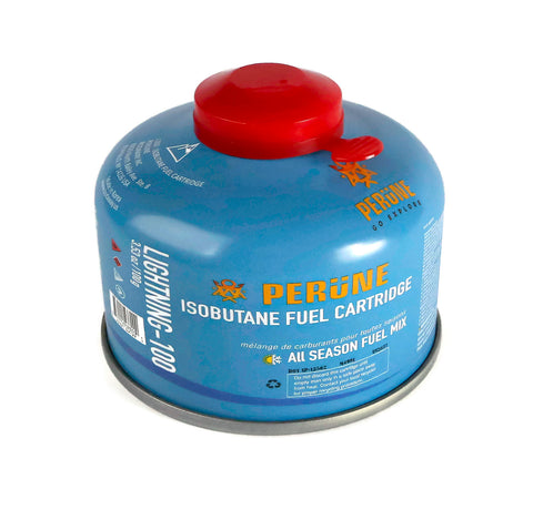 Perune Iso-Butane Camping Fuel Gas Canister All Season Mix - 100gram