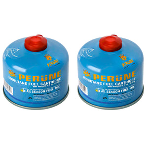Perune Iso-Butane Camping Fuel Gas Canister All Season Mix - 230gram (2 Pack)